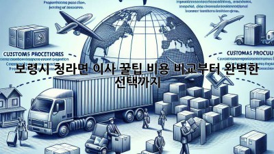 보령시 청라면 이사 꿀팁🍯: 비용 비교부터 완벽한 선택까지!